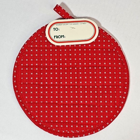 Vtg B & D Christmas Snowman Pot Holder Hot Pad Set NOS Tree Cat Kitchen Kitsch - Picture 4 of 6